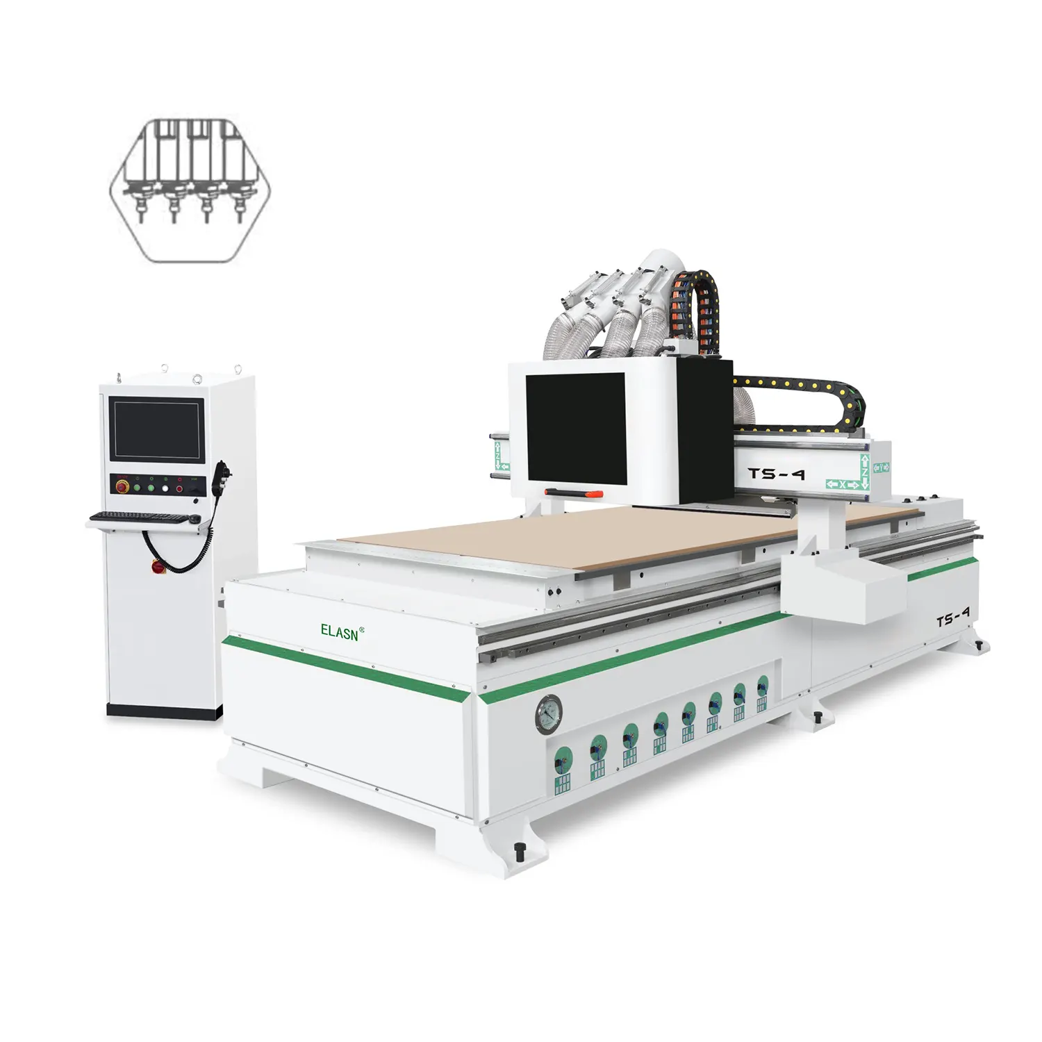 Four Axis CNC Router Machine
